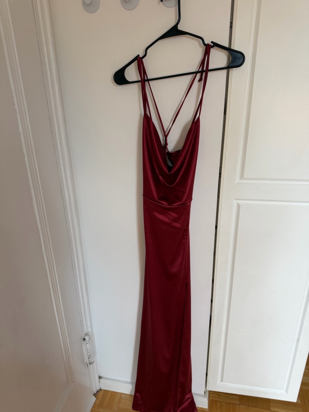 Revolve burgundy cowl neck dress - Picture 4 of 8